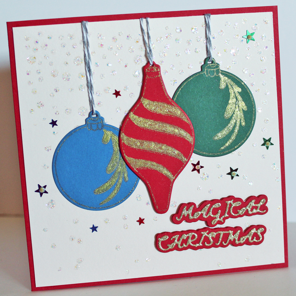 Christmas Ball Card